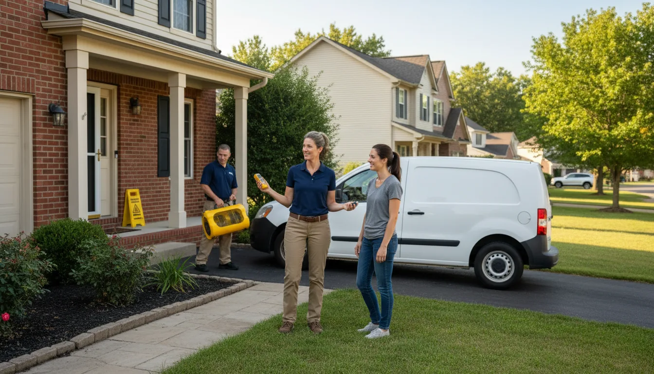 Residential water damage restoration in Innis, LA